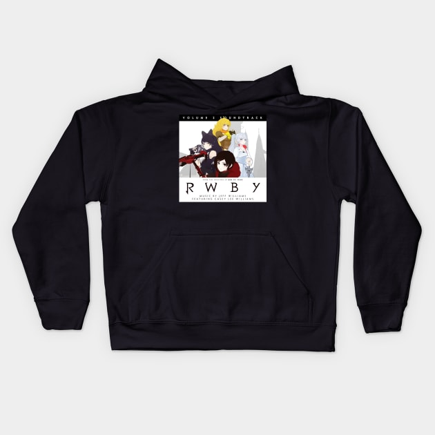 RWBY - Volume 2 OST Album Cover Kids Hoodie by indieICDtea